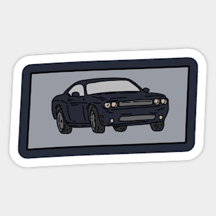 muscle cars racing Sticker